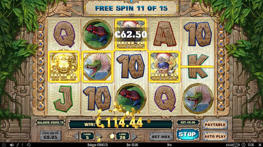 Screenshot Aztec Warrior Princess slot machine