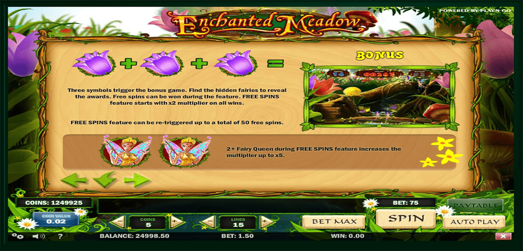 Enchanted Meadow Bonus