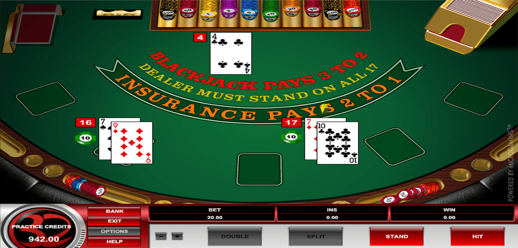 European Blackjack Screenshot