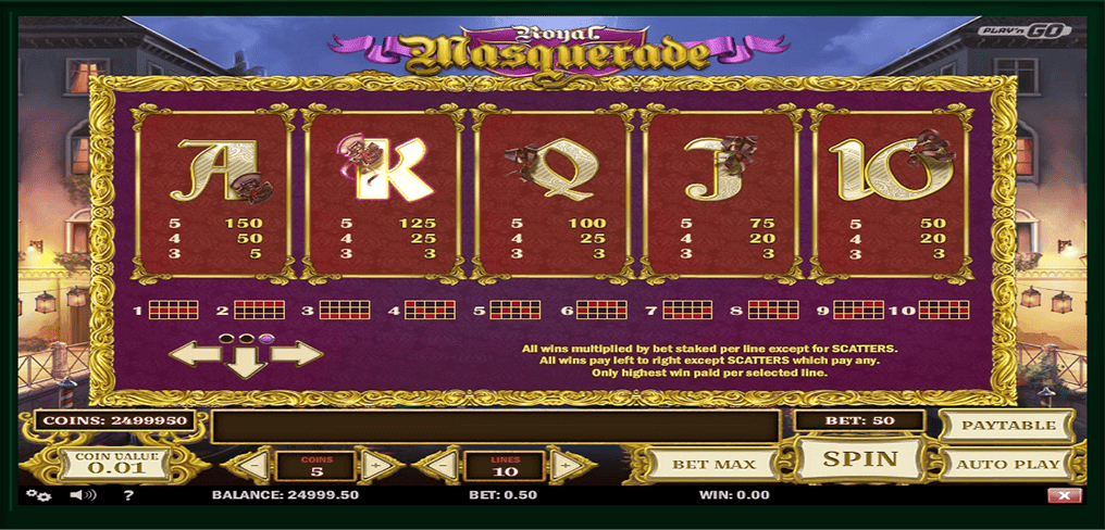 Royal Masquerade Slots