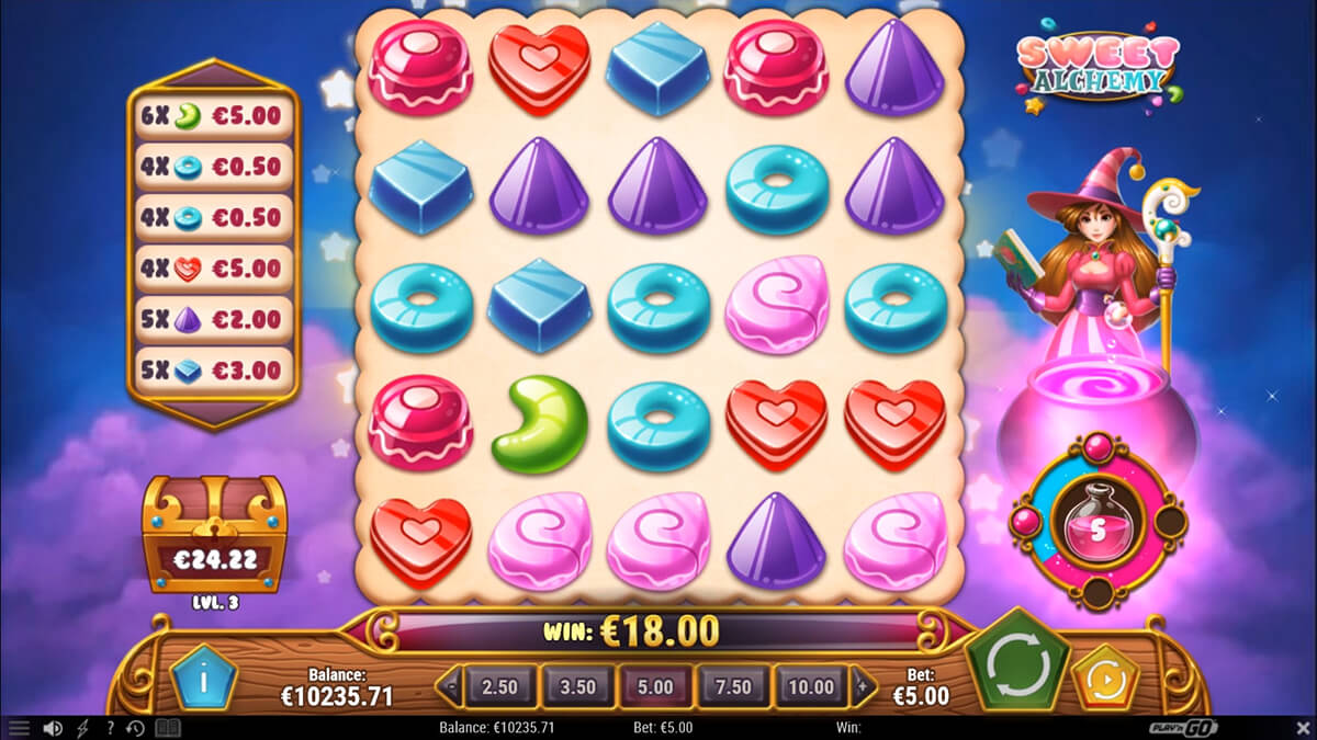 Screenshot Sweet Alchemy slot machine