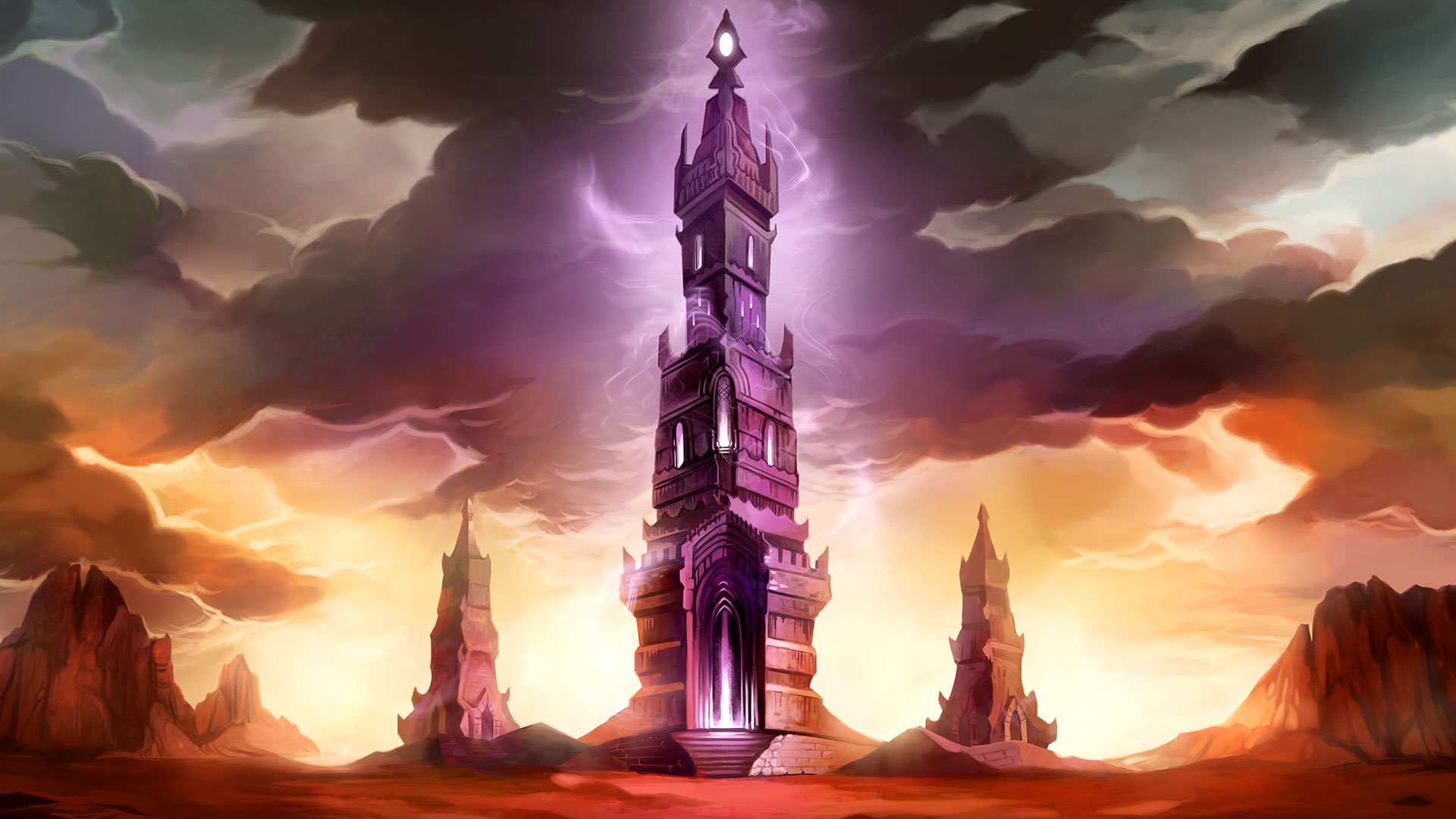 Game hight resolution background Tower Quest