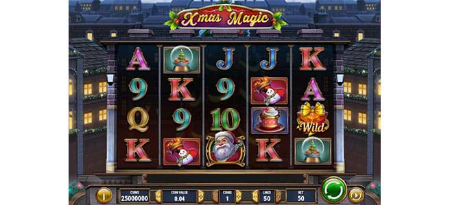 Screenshot des Spielautomaten Xmas Magic