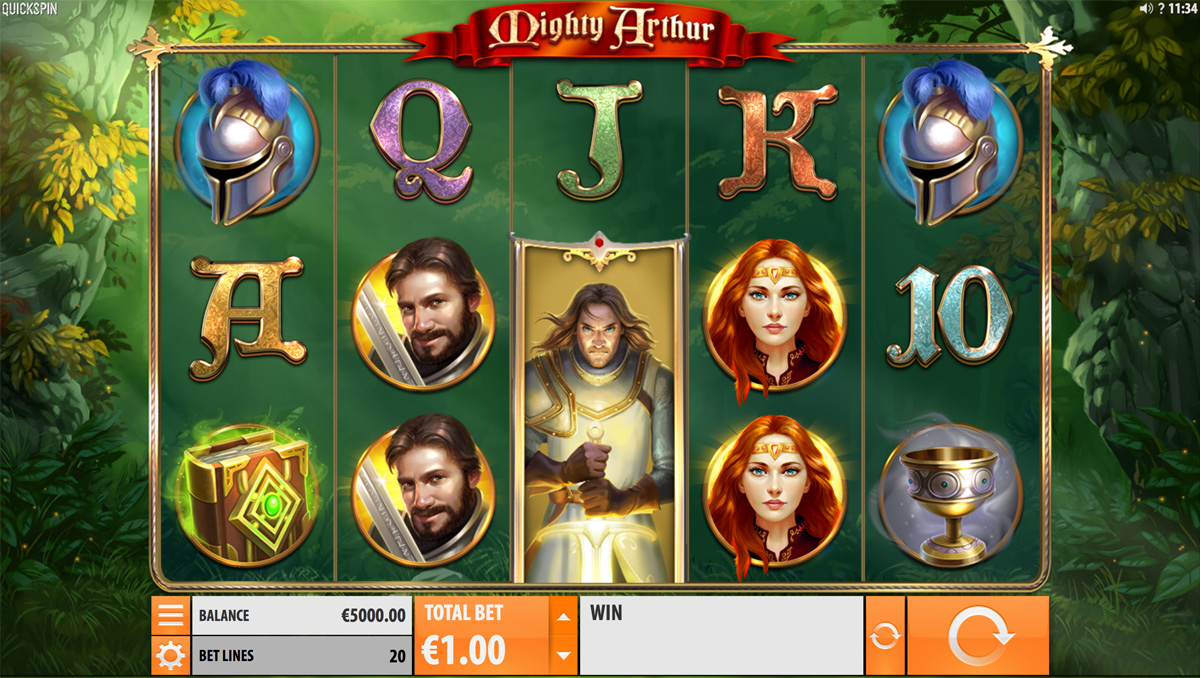 Screenshot Mighty Arthur slot machine