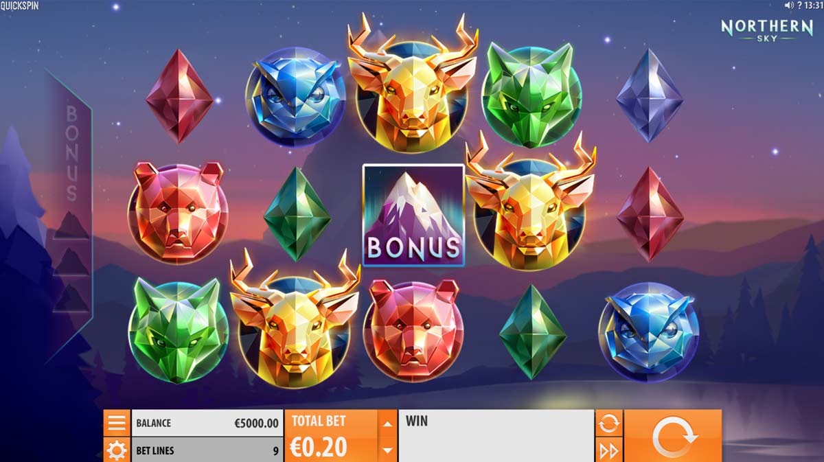 Screenshot Northern Sky slot machine
