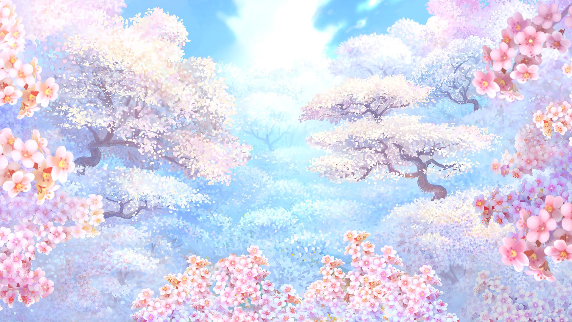 Game hight resolution background Sakura Fortune