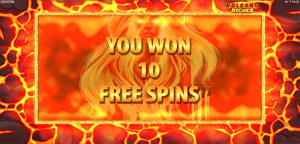 Volcano Riches Free Spins