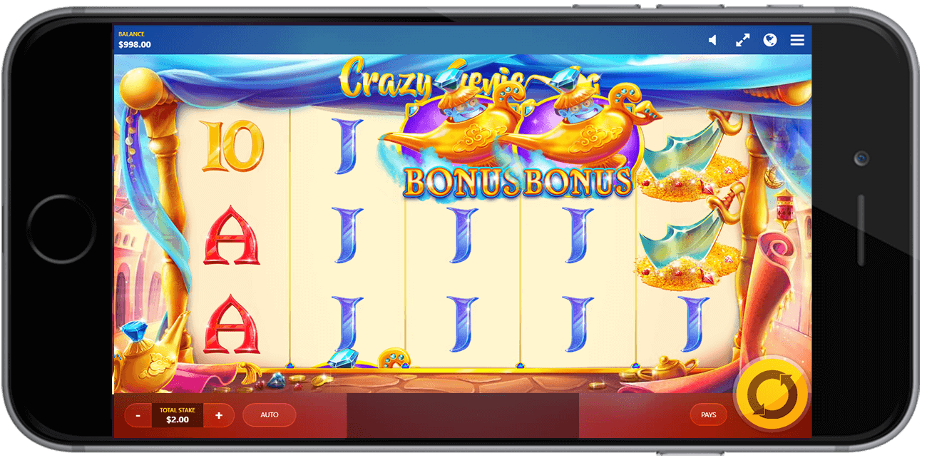 Screenshot Crazy Genie slot machine