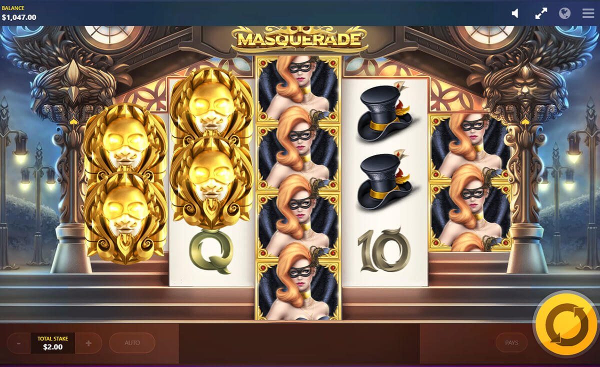 Screenshot Masquerade slot machine