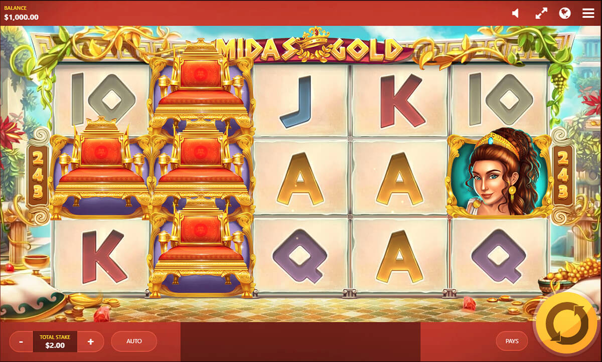Screenshot Midas Gold slot machine