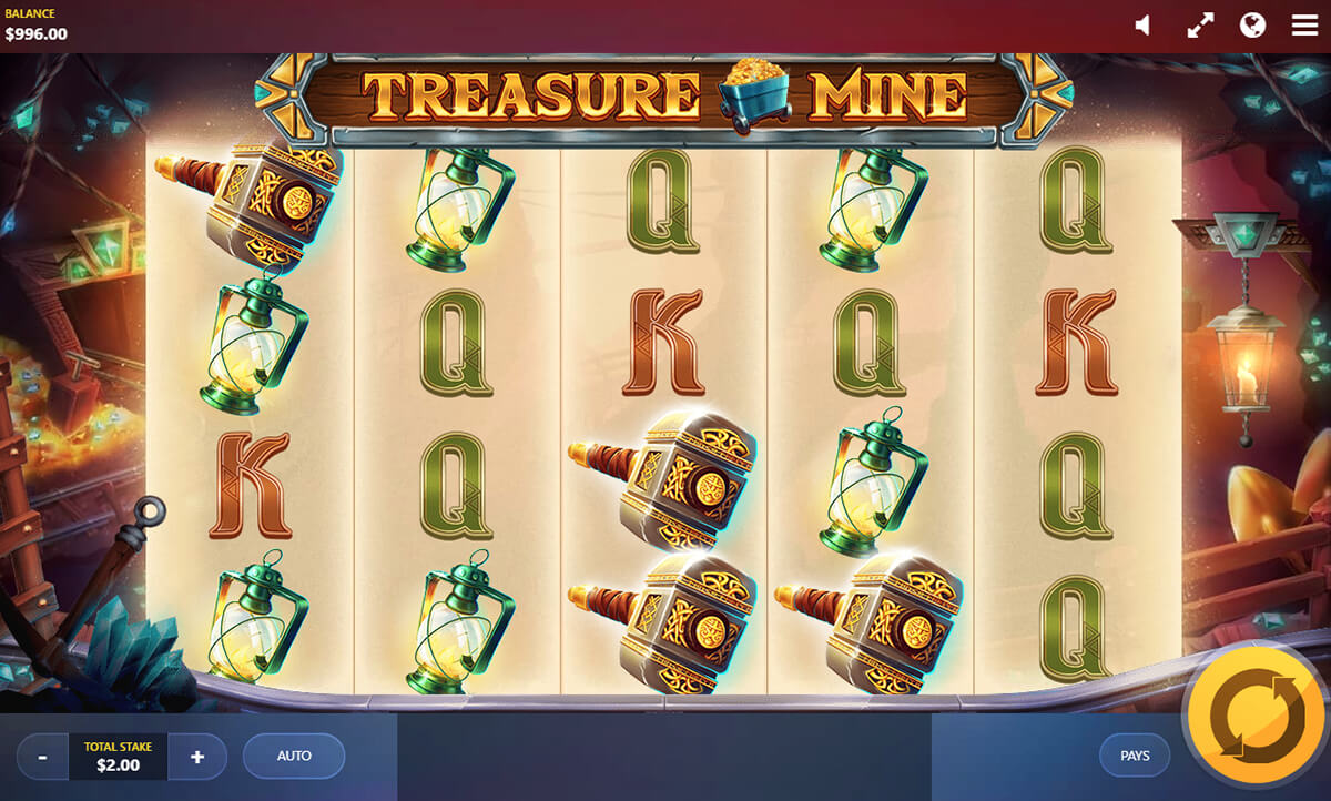 Screenshot Treasure Mine slot machine