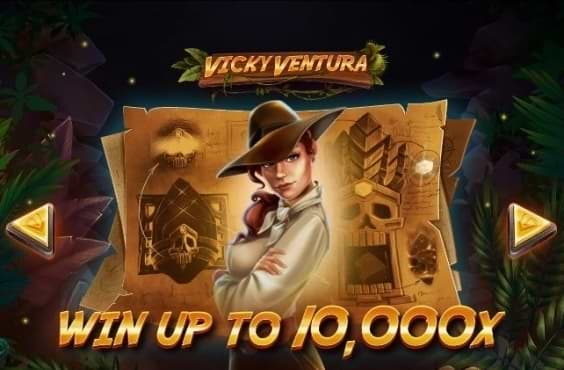 Gewinnen Sie bis zu 10.000x auf dem Vicky Ventura Spielautomaten
