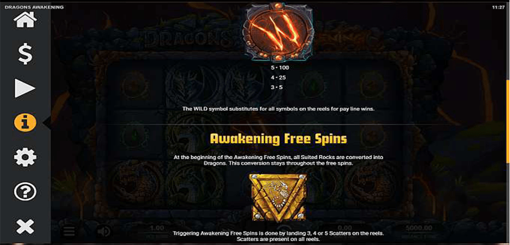 Dragons’ Awakening Free Spin