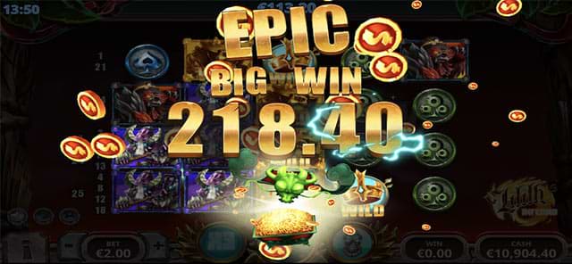 Epic Big Win on Lilith's Inferno slot machine