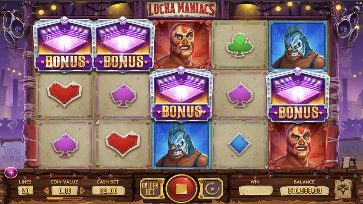 Spielhintergrund Lucha Maniacs