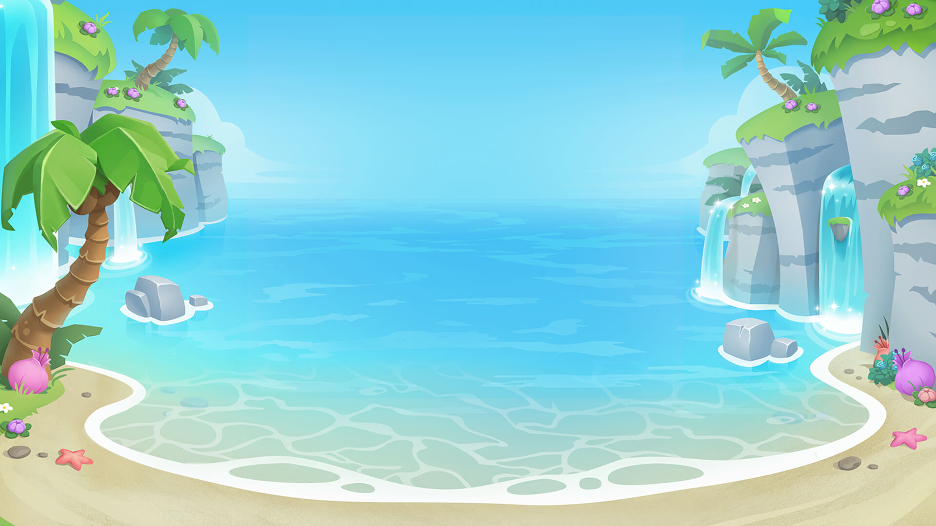 Game hight resolution background Sunny Shores