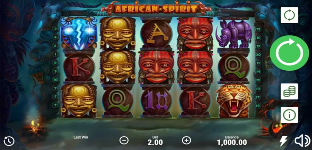 African Spirit slot machine screenshot