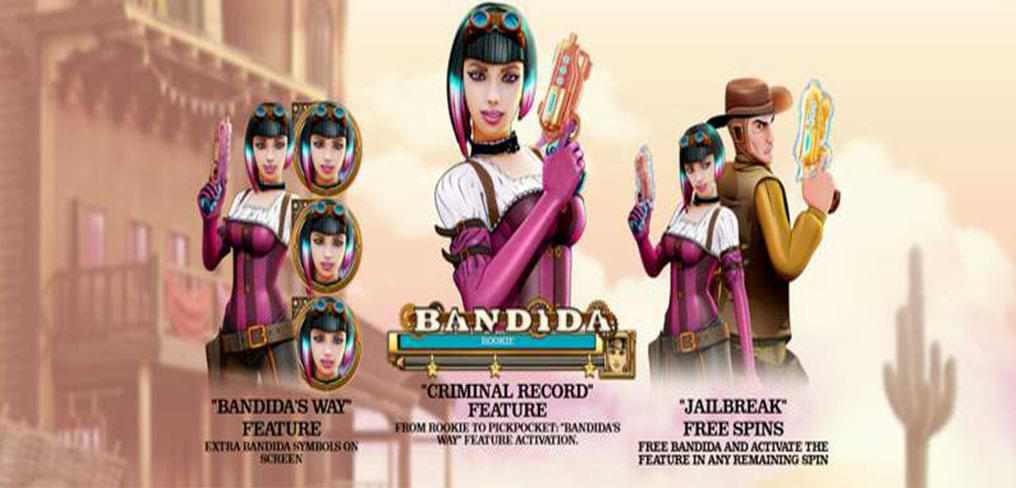 Bandida slot machine feature