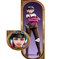 Bandida slot machine character