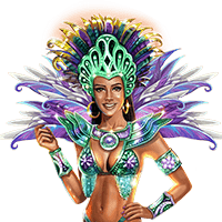 Carnaval forever slot machine character