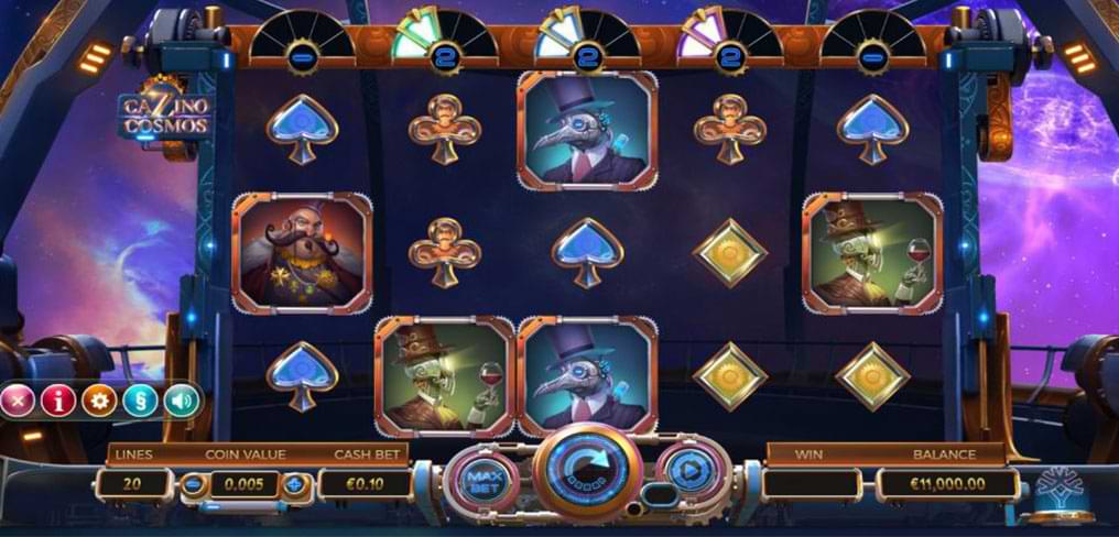 Cazino cosmos slot machine screenshot
