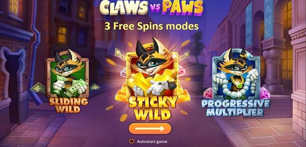 Claws vs Paws slot machine free spins