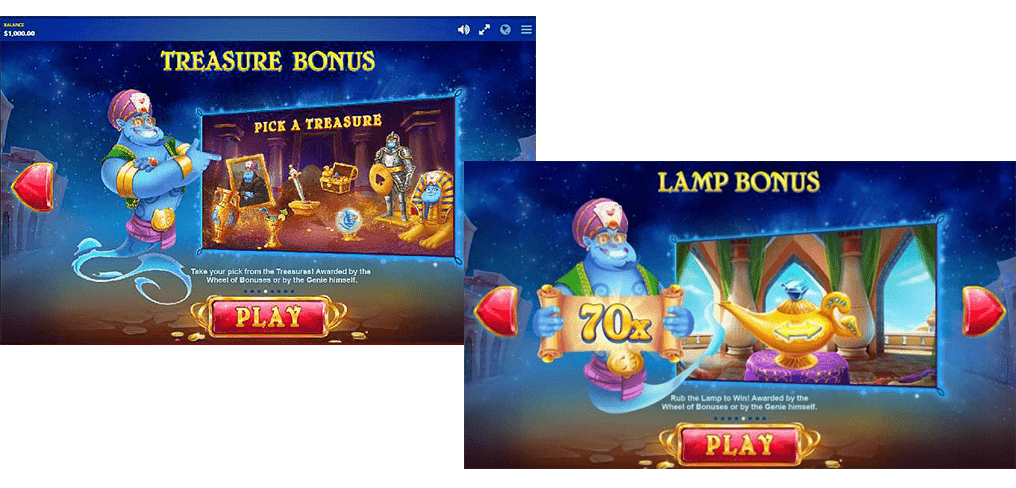 Crazy Genie slot machine bonus