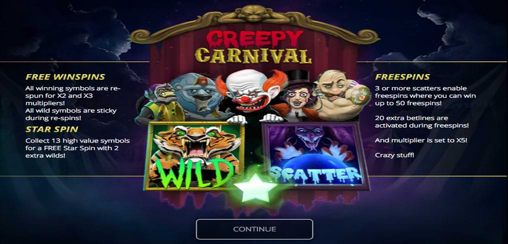 Creepy Carnival slot machine bonus