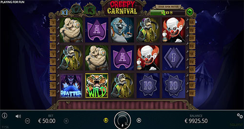Creepy Carnival slot machine screenshot