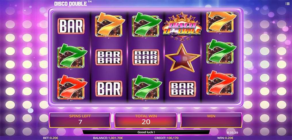 Disco Double slot machine screenshot