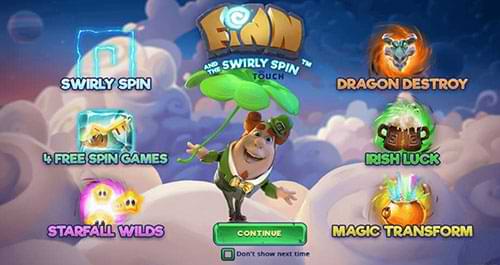 Finn and the Swirly Spin slot machine bonus