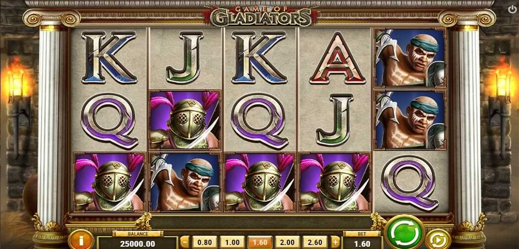 Game of gladiators slot machine screenshot