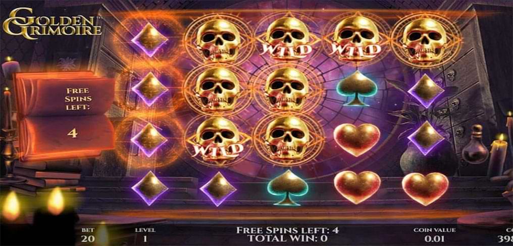 Golden Grimoire slot machine free spins