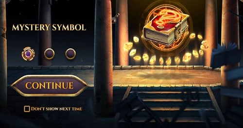 Golden Grimoire slot machine mystery symbol