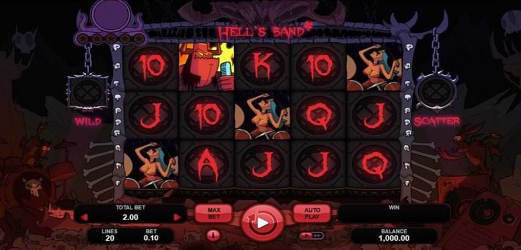 Hell's Band slot machine screenshot