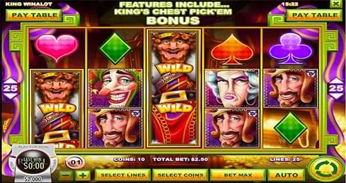 King Winalot slot machine bonus