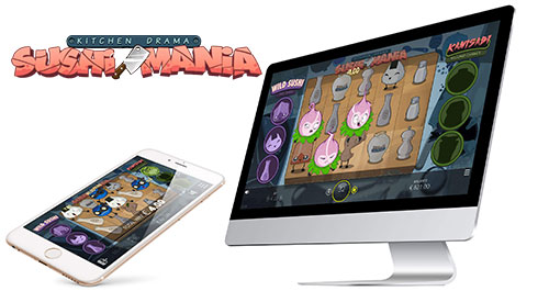 Kitchen Drama Sushi Mania slot machine mobile