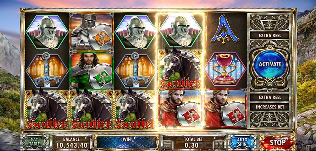 Knights slot machine bonus