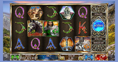 Knights slot machine screenshot