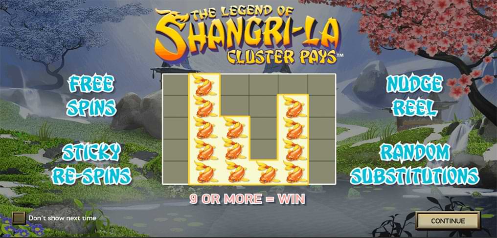 The Legend of Shangri-La slot machine bonus