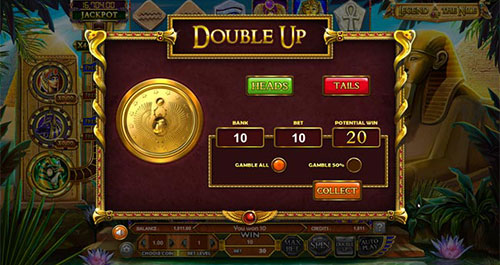 Legend of the Nile slot machine double up