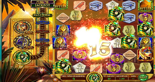 Legend of the Nile slot machine pyramid wild