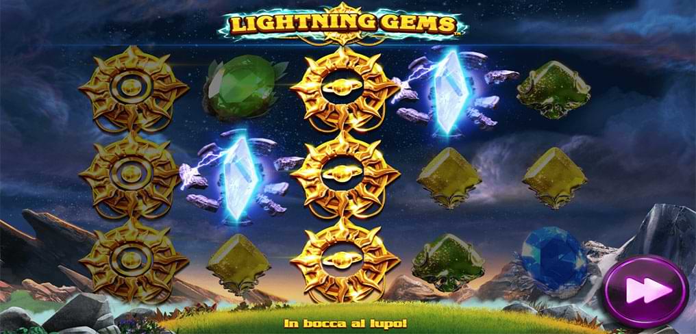Lightning Gems slot machine screenshot