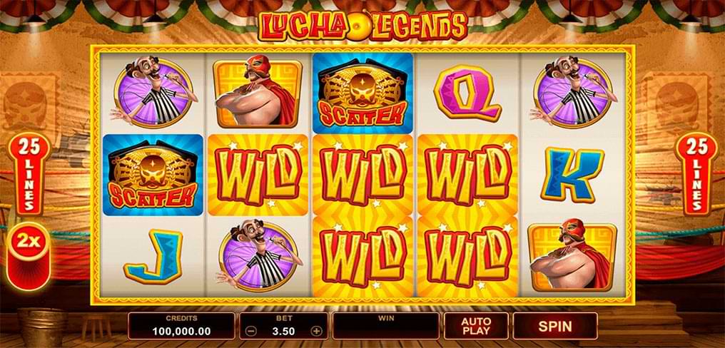  Lucha Legends  slot machine wild