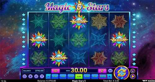 Magic Stars 5 slot machine scatter