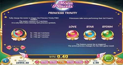Moon Princess slot machine bonus