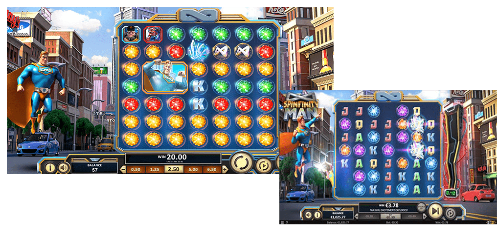 Spinfinity man slot machine screenshot