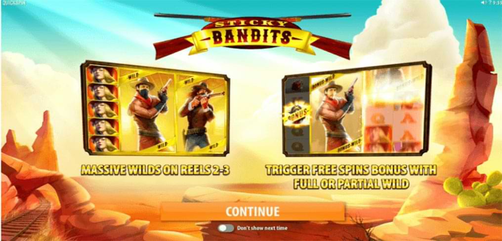 Sticky Bandits slot machine bonus
