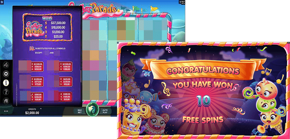 Sugar Parade slot machine wild