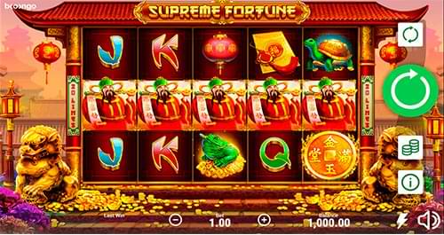 Supreme Fortune slot machine screenshot
